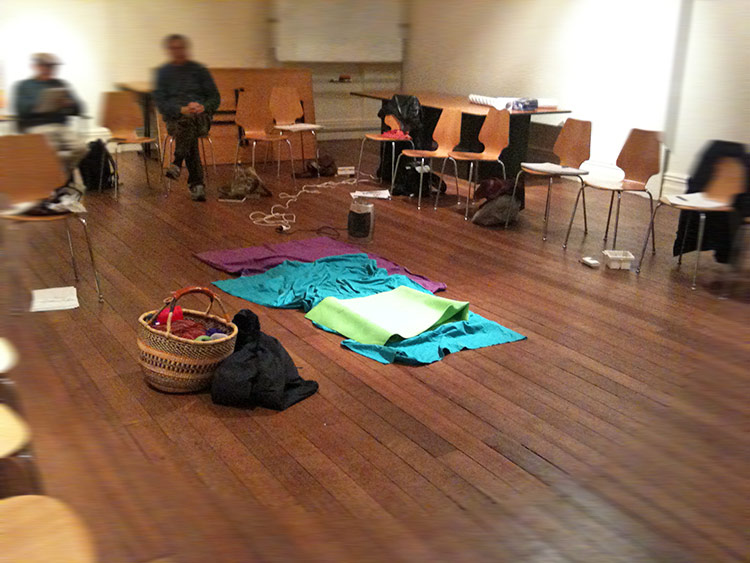 Layout of the king street arts centre life drawing facilities.