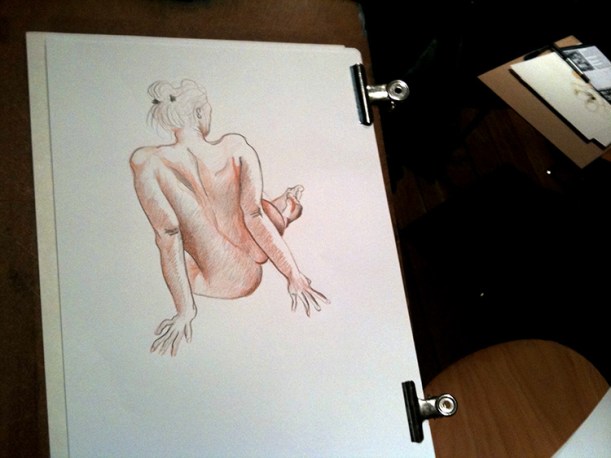 Sample of work from the King Street life drawing session